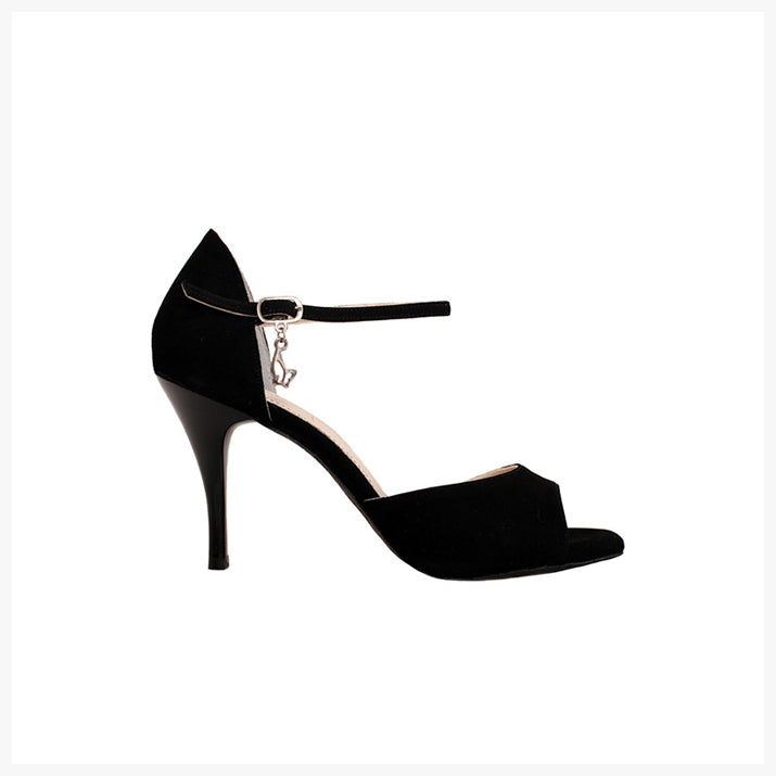 M02 Black Suede-7.5cm.