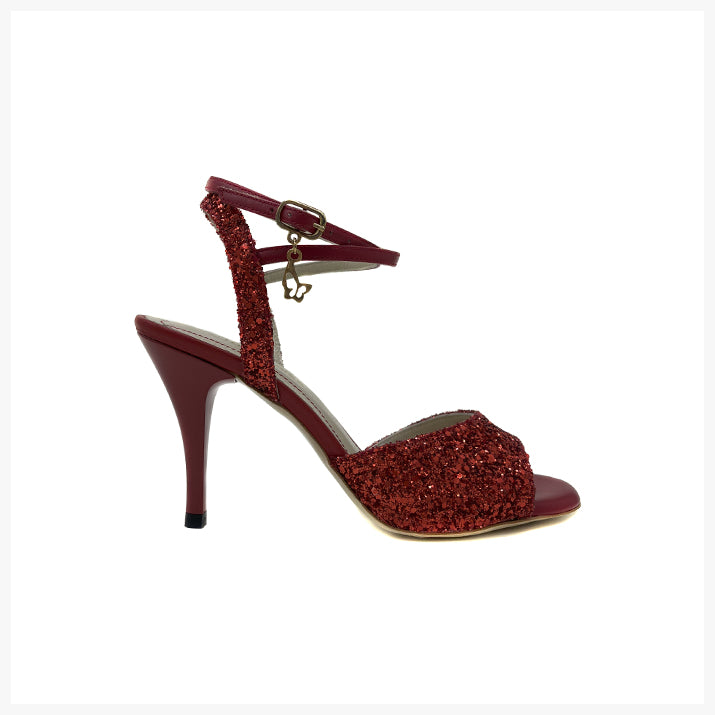 M38 Red Glitter-7.5cm.