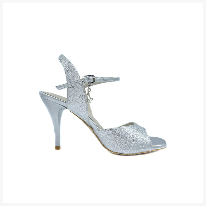 N32 Silver Leather-NARROW-7.5cm.