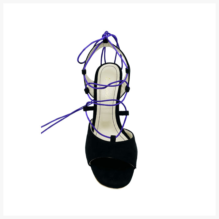 M60 Black Suede-7.5cm.