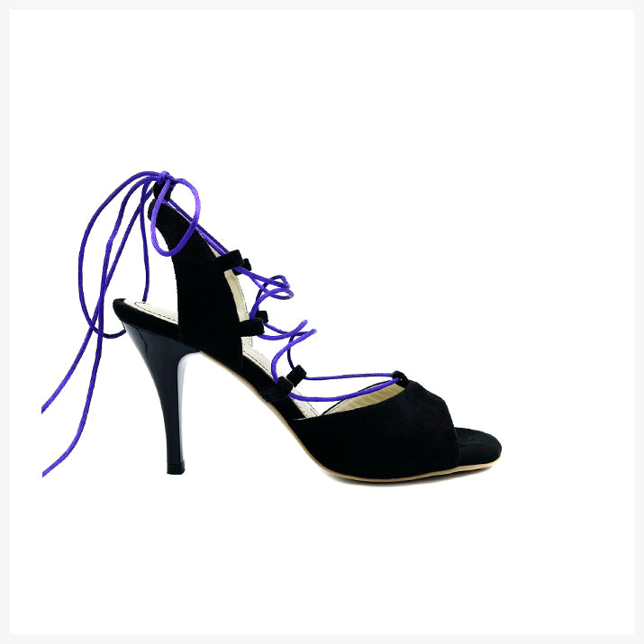 M60 Black Suede-7.5cm.