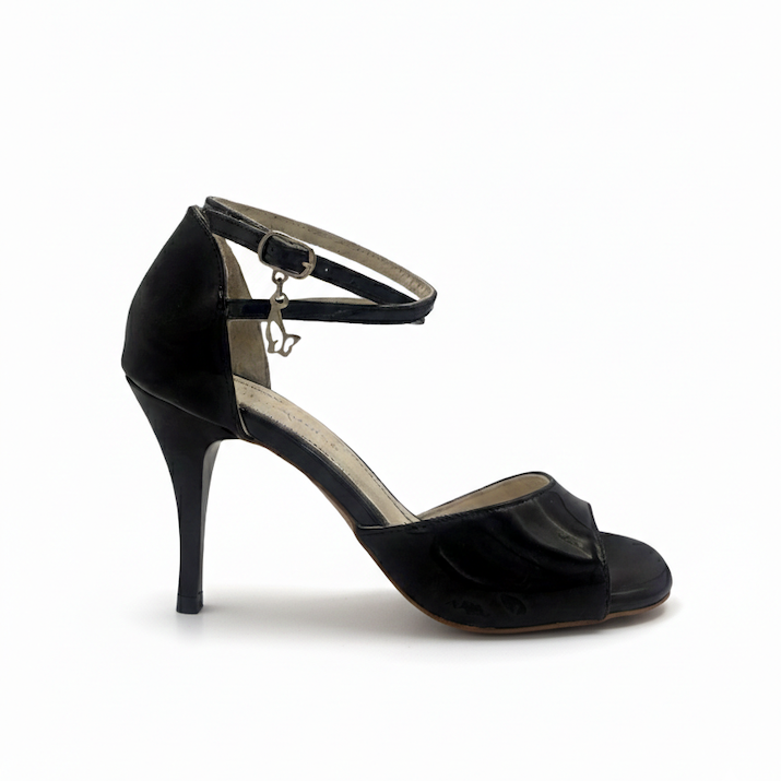 M45 Black Patent-7.5cm.